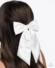 Load image into Gallery viewer, Ready, Set, BOW! - White Hair Clip