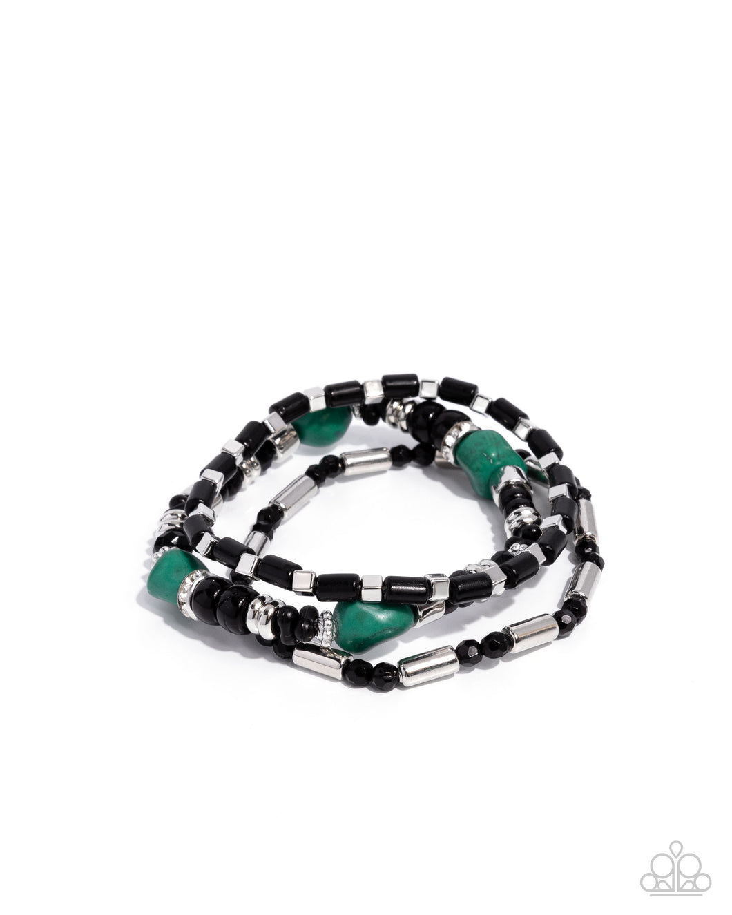 Canyon Caution - Green Set of Bracelets