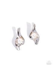 Load image into Gallery viewer, Adorably Audacious - White Post Earrings