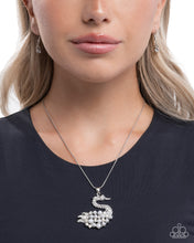 Load image into Gallery viewer, Swan Shimmer - White Necklace