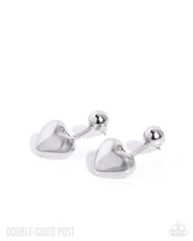 Load image into Gallery viewer, Flirty Finale - Silver Double-Sided Post Earrings