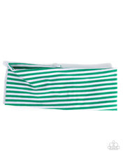 Load image into Gallery viewer, Striped Splendor - Green Headband
