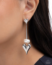 Load image into Gallery viewer, I Feel Loved - White Post Earrings