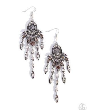 Shimmery Sway - Silver Earrings