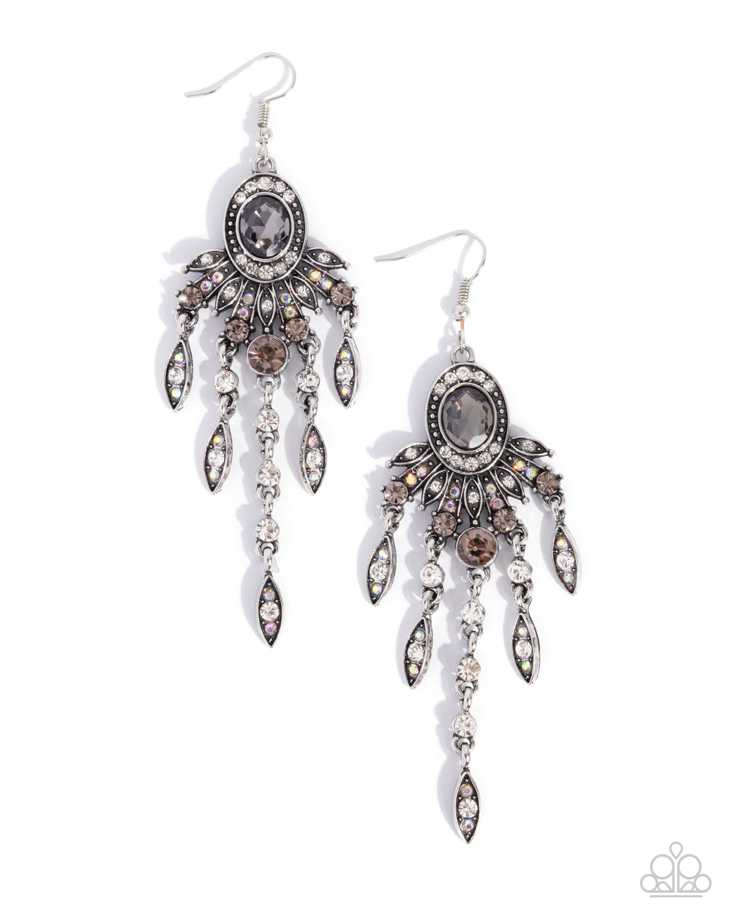 Shimmery Sway - Silver Earrings