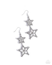Load image into Gallery viewer, Glittery Galaxy - White Earrings