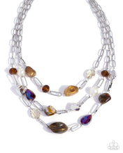 Load image into Gallery viewer, Tangible Tiers - Brown Necklace
