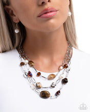 Load image into Gallery viewer, Tangible Tiers - Brown Necklace