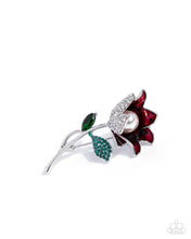 Load image into Gallery viewer, Blooming Busybody - Red Brooch