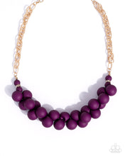 Load image into Gallery viewer, Clustered Court - Purple Necklace