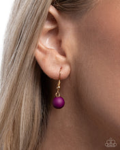 Load image into Gallery viewer, Clustered Court - Purple Necklace