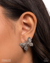 Load image into Gallery viewer, Soaring Sensation - Silver Stainless Steel Post Earrings