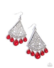 Load image into Gallery viewer, Woven Weekend - Red Earrings