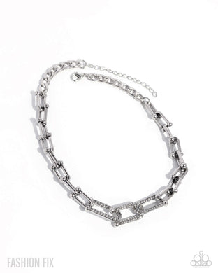 Adorably Amped Up - White Necklace