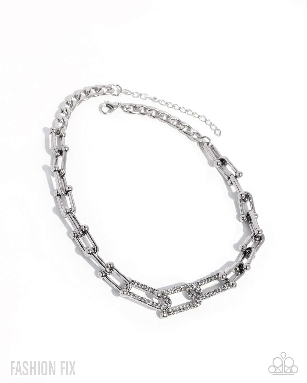 Adorably Amped Up - White Necklace