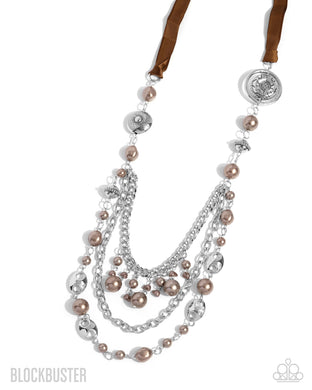All The Trimmings - Brown Necklace