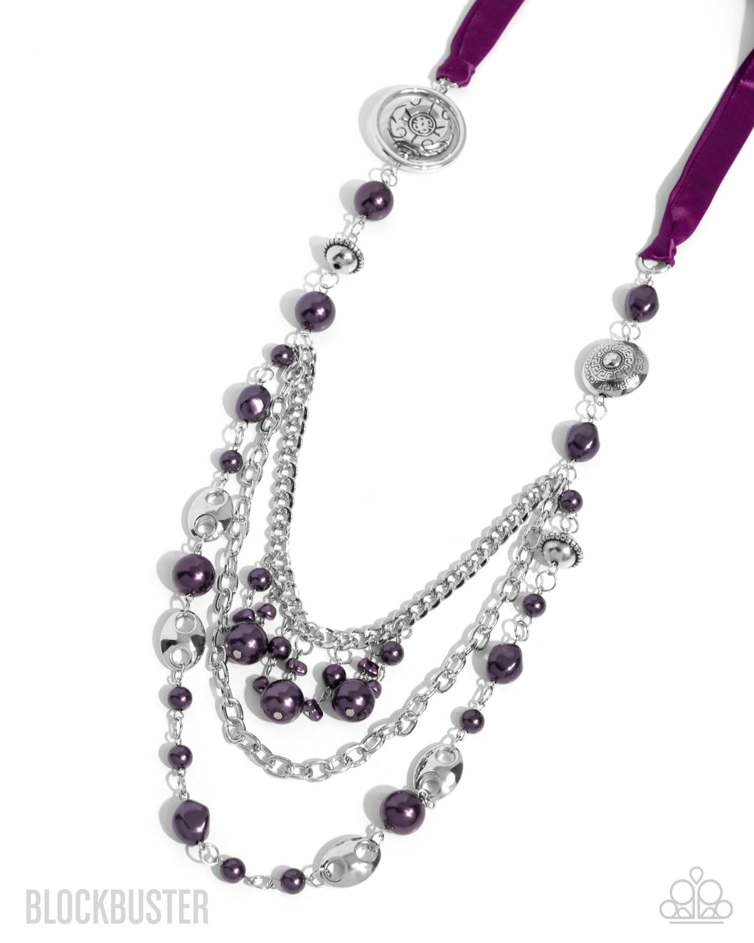 All The Trimmings - Purple Necklace