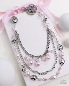 All The Trimmings - Pink Necklace