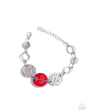 Anchor Alignment - Red Bracelet