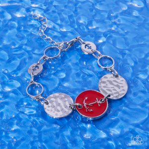 Anchor Alignment - Red Bracelet