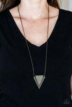 Load image into Gallery viewer, Ancient Arrow - Brass Necklace