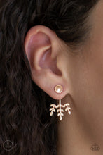 Load image into Gallery viewer, Autumn Shimmer - Rose Gold Double-Sided Post Earrings