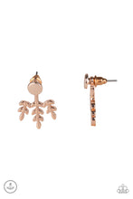 Load image into Gallery viewer, Autumn Shimmer - Rose Gold Double-Sided Post Earrings