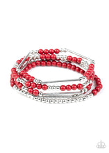 Load image into Gallery viewer, BEAD Between The Lines - Red Set of Bracelets
