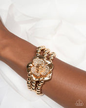 Load image into Gallery viewer, Blooming Background - Gold Bracelet