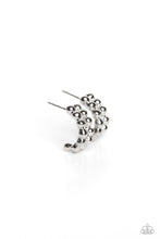 Load image into Gallery viewer, Bubbling Beauty - Silver Hoop Earrings