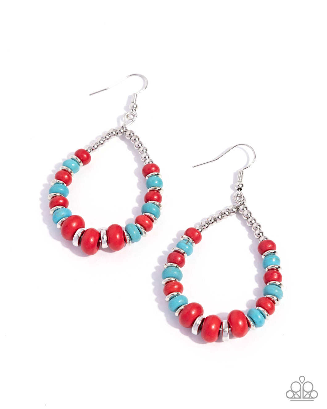 Carefree Color - Red Earrings