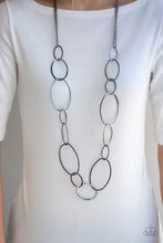 Load image into Gallery viewer, City Circuit - Black Gunmetal Necklace