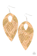 Load image into Gallery viewer, Cork Cabana - Green Earrings