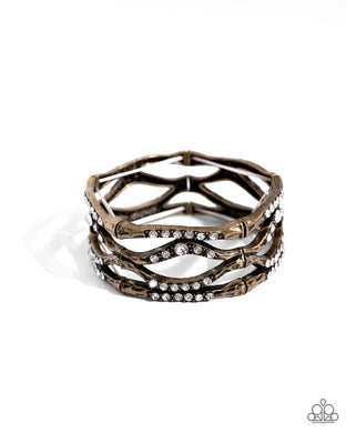Cross Country - Brass Bracelet
