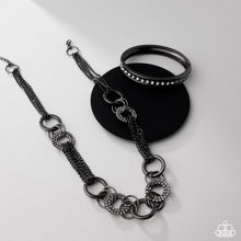 Load image into Gallery viewer, Defiant Dazzle - Black Gunmetal Necklace