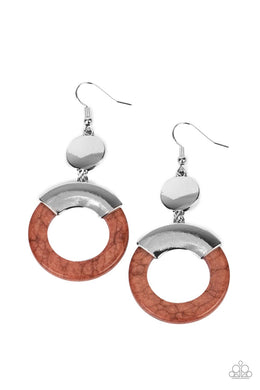 ENTRADA at Your Own Risk - Brown Earrings