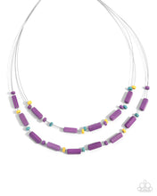 Load image into Gallery viewer, Earthy Extrovert - Purple Necklace