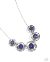 Load image into Gallery viewer, Elliptical Effervescence - Purple Necklace