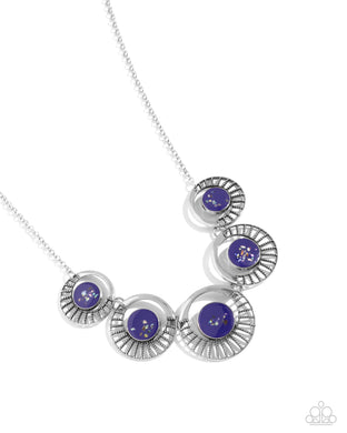 Elliptical Effervescence - Purple Necklace
