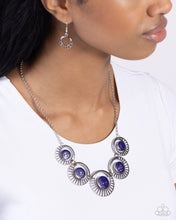 Load image into Gallery viewer, Elliptical Effervescence - Purple Necklace