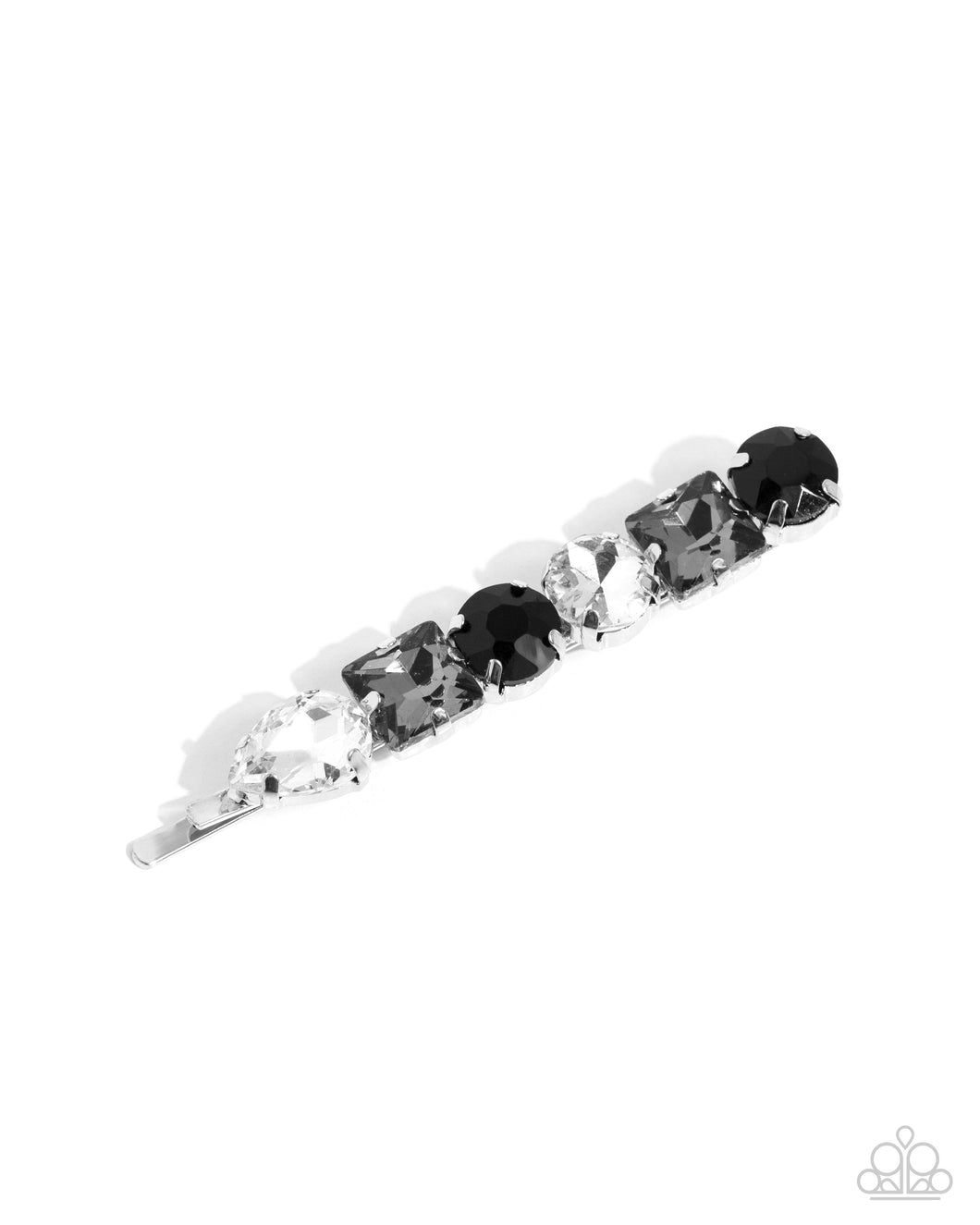 Emblazoned Elegance - Black Bobby Pin