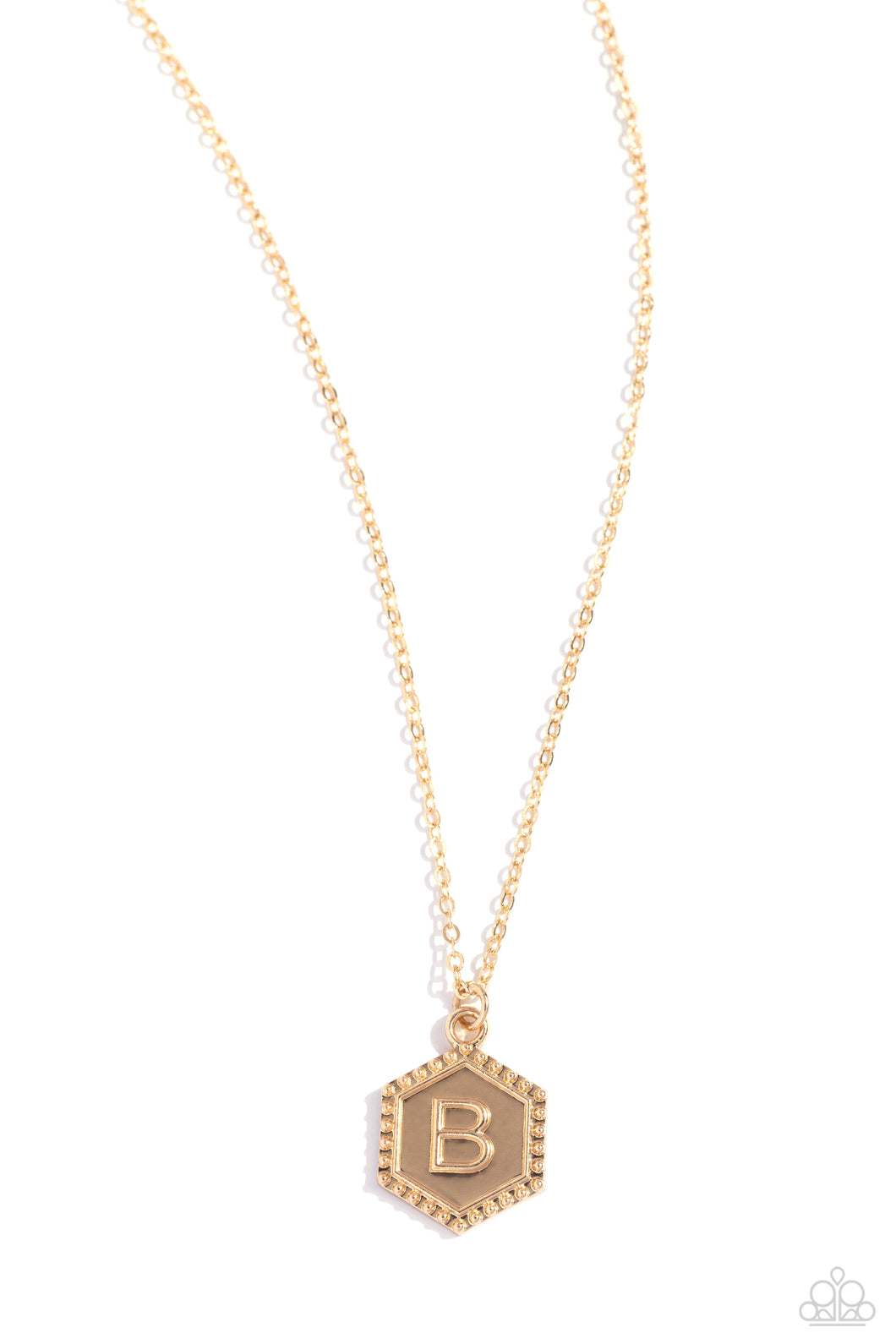 Emblematic Elegance - B - Gold Necklace