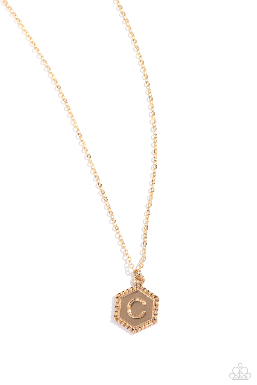 Emblematic Elegance - C - Gold Necklace