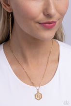 Load image into Gallery viewer, Emblematic Elegance - C - Gold Necklace