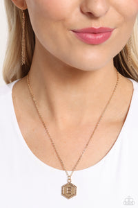 Emblematic Elegance - E - Gold Necklace