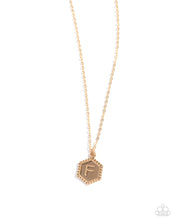 Load image into Gallery viewer, Emblematic Elegance - F - Gold Necklace