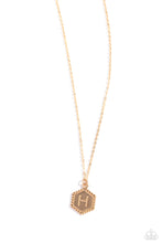 Load image into Gallery viewer, Emblematic Elegance - H - Gold Necklace