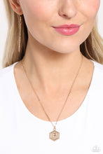 Load image into Gallery viewer, Emblematic Elegance - P - Gold Necklace