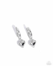 Load image into Gallery viewer, Emotive Elegance - Silver Hinge Hoop Earrings