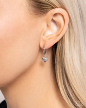Load image into Gallery viewer, Emotive Elegance - Silver Hinge Hoop Earrings